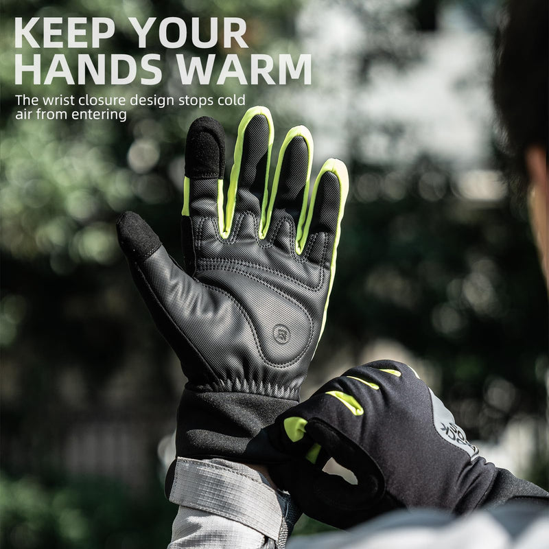 Load image into Gallery viewer, ROCKBROS Windproof Winter Cycling  Padded Thermal  Gloves for Men Women
