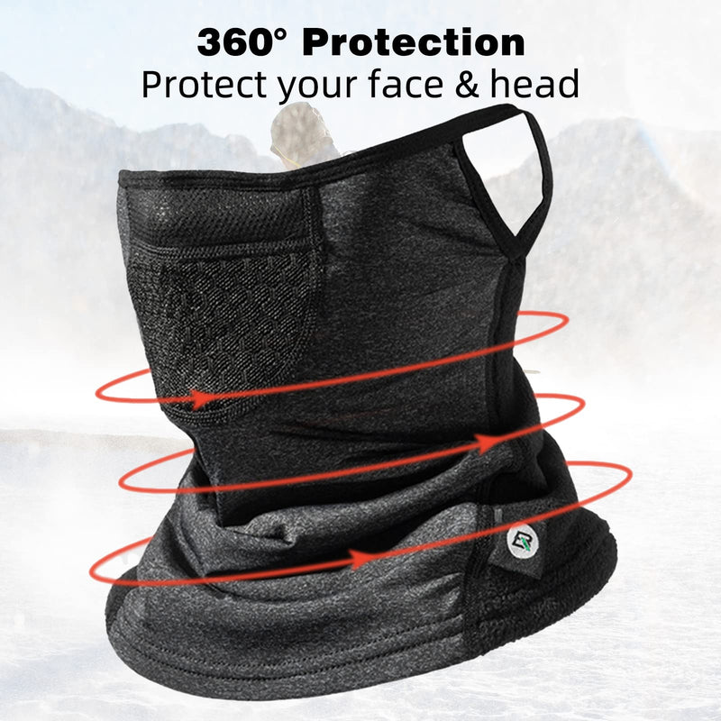 Load image into Gallery viewer, ROCKBROS Winter Neck Gaiter Warmer with Ear Loops Cold Weather
