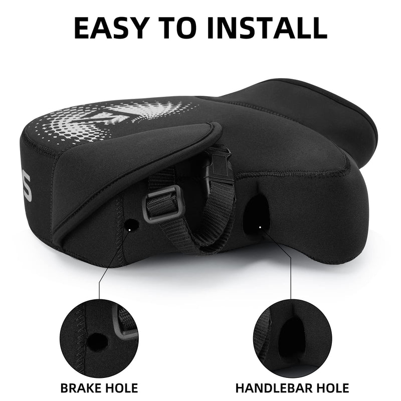 Load image into Gallery viewer, ROCKBROS Windproof Motorcycle Handlebar Muffs - Cold Weather Hand Warmers
