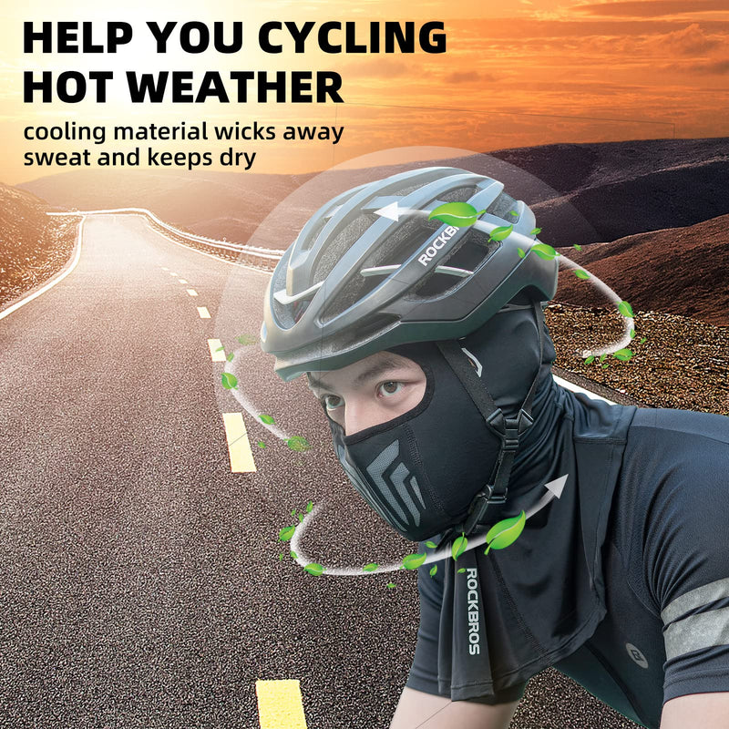 Load image into Gallery viewer, ROCKBROS Summer Balaclava Cooling Face Mask Cover Ice Silk Neck Gaiter
