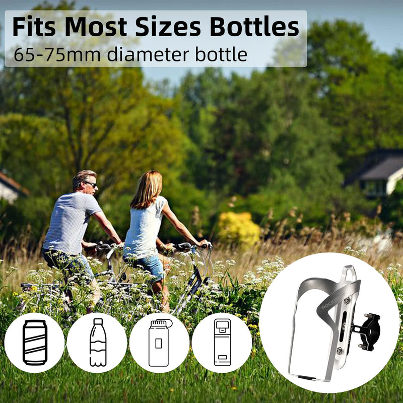 Load image into Gallery viewer, ROCKBROS 2-in-1 Bike Cup Holder Adjustable Bottle Cage for Handlebars &amp; Seat Post
