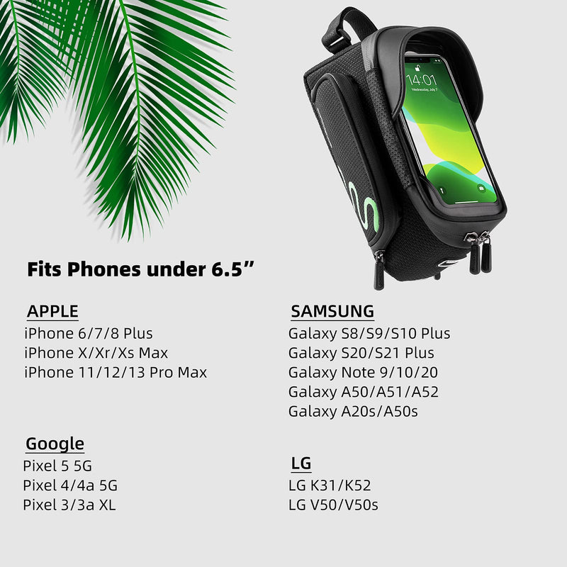Load image into Gallery viewer, ROCKBROS Bike Phone Mount Frame Bag Bike Bicycle Phone Holder with Side Bags
