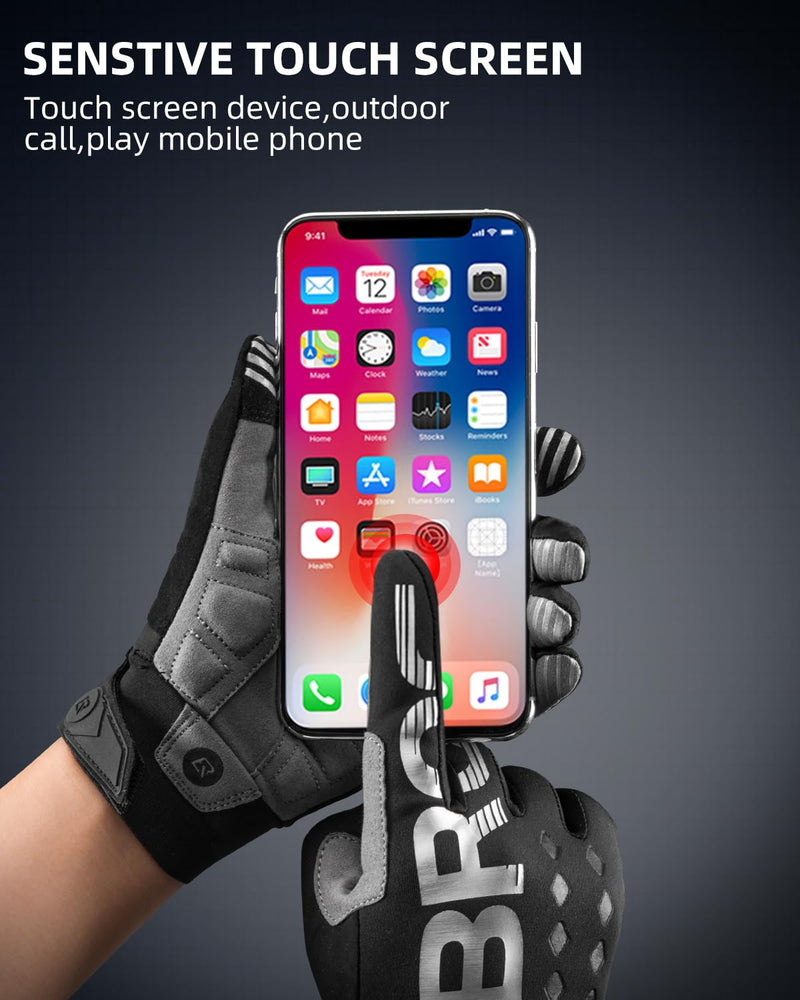 Load image into Gallery viewer, ROCKBROS Full Finger Cycling Gloves, Motorcycle Mountain Bike Gloves for Men
