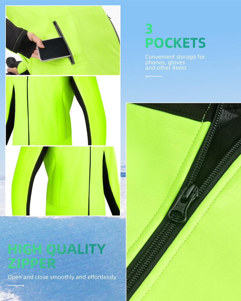 Load image into Gallery viewer, ROCKBROS Cycling Bike Winter Thermal Windproof Jackets for Men Cold Weather Hiking
