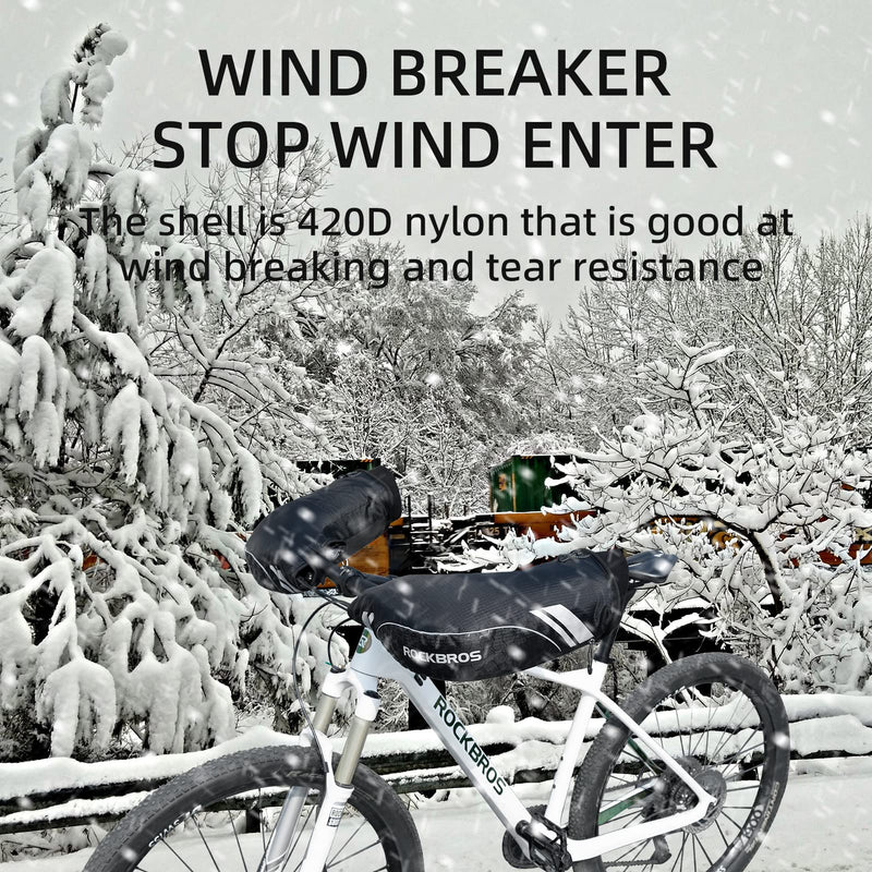 Load image into Gallery viewer, ROCKBROS Thinsulate Windproof Thermal Mountain Bike Handlebar Mittens
