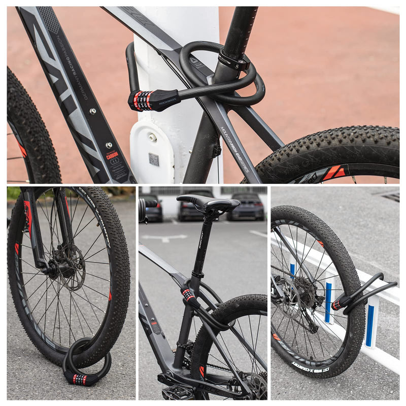 Load image into Gallery viewer, ROCKBROS 5-Digit Bike Lock Cable 70 Inch Combination Lock (5.9ft)

