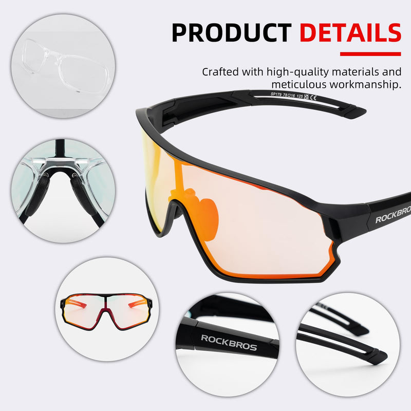 Load image into Gallery viewer, Thickened PC Lens Photochromic Sunglasses (UV400)
