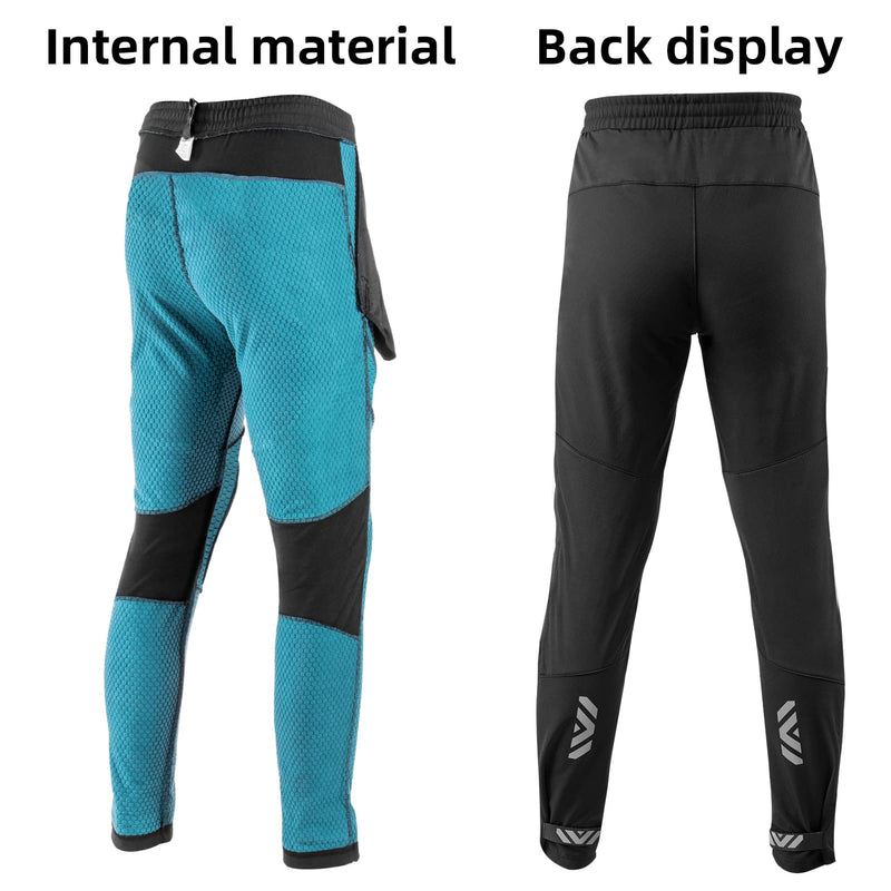 Load image into Gallery viewer, ROCKBROS Winter Cycling Pants Warm Ergonomics Men's Windproof Thermal Bicycling Pants
