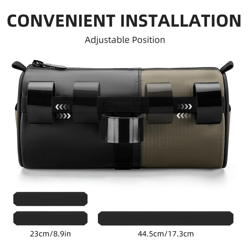 Load image into Gallery viewer, ROCKBROS Bike Handlebar Bag with Shoulder Strap for Road, Mountain Gravel Bikes
