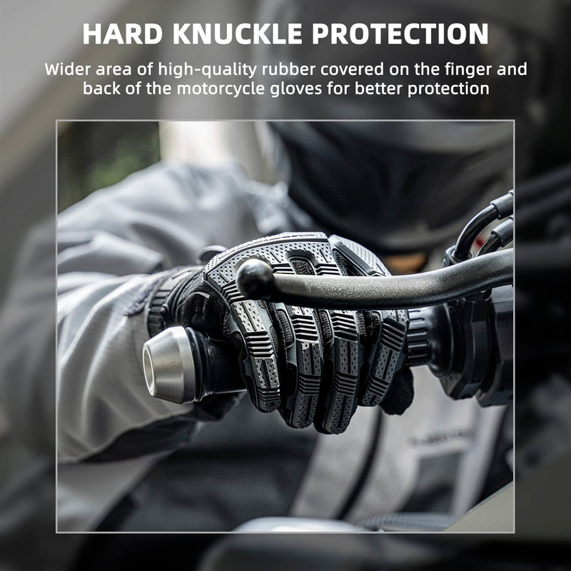 Load image into Gallery viewer, ROCKBROS Winter Touchscreen Motorcycle Gloves with Palm Padding &amp; Knuckle Protection
