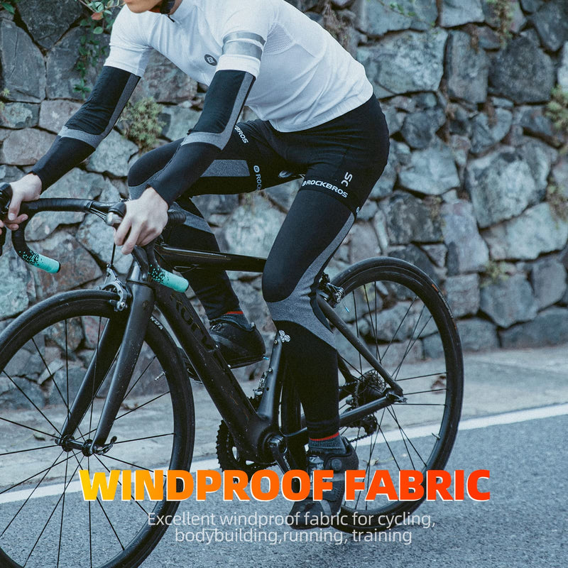 Load image into Gallery viewer, ROCKBROS Thermal Fleece Cycling Running Leg Warmers, Non-Slip Long Leg Sleeves for Winter
