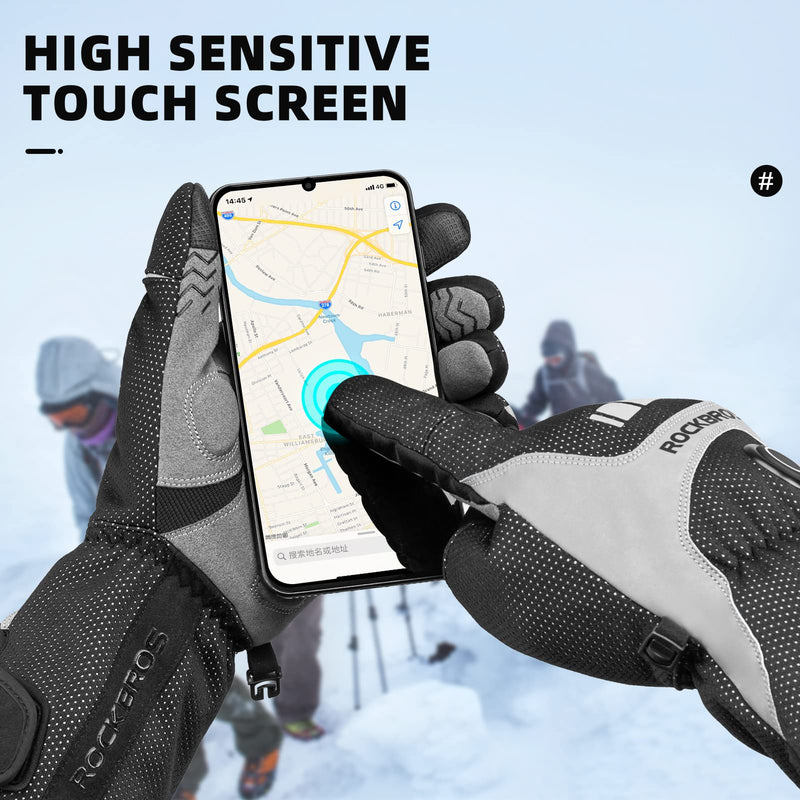 Load image into Gallery viewer, ROCKBROS Rechargeable Heated Gloves 4000mAh Touchscreen Windproof Thermal

