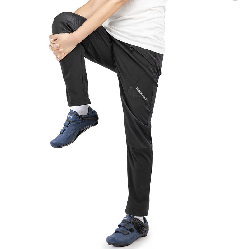 Load image into Gallery viewer, ROCKBROS Winter Cycling Pants for Men Thermal Windproof Mountain Bike Running Pants
