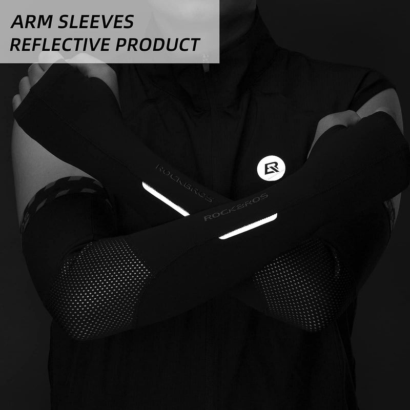 Load image into Gallery viewer, ROCKBROS Arm Warmers Thermal Arm Sleeves with Thumb Holes for Men Women
