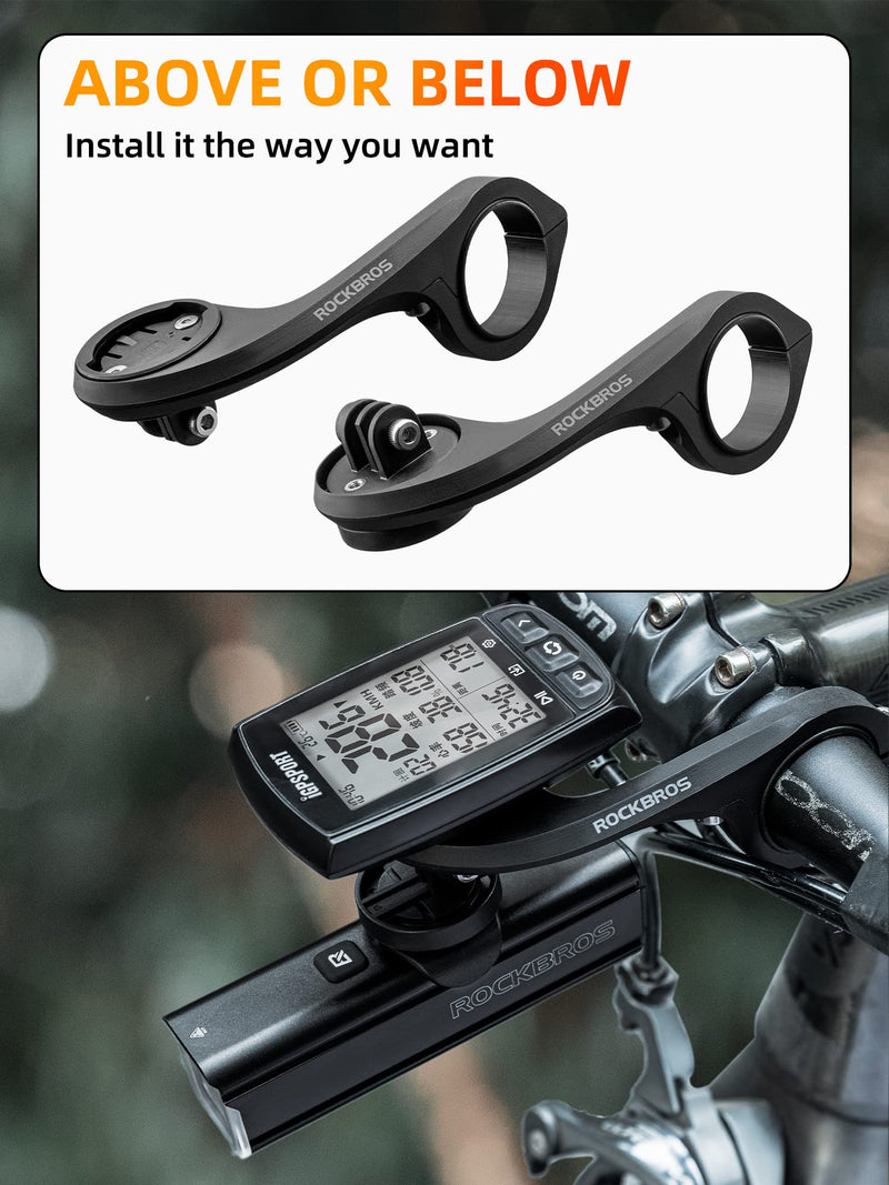 Load image into Gallery viewer, ROCKBROS Out Front Mount for Garmin, iGPSPORT - Fits 32-35mm Handlebars
