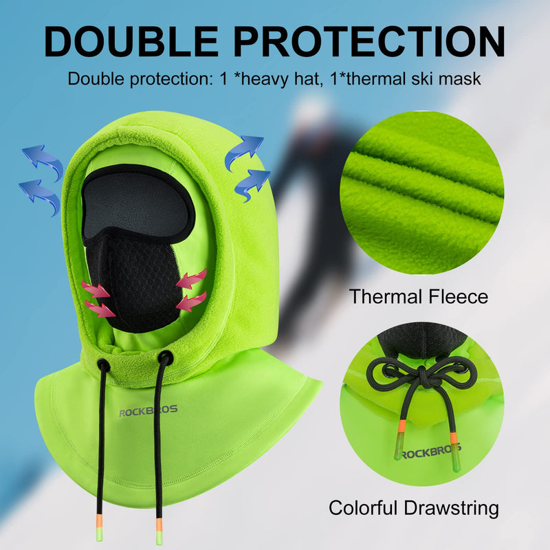 Load image into Gallery viewer, ROCKBROS Ski Balaclava Thermal Fleece Balaclava for Cold Weather Winter Men
