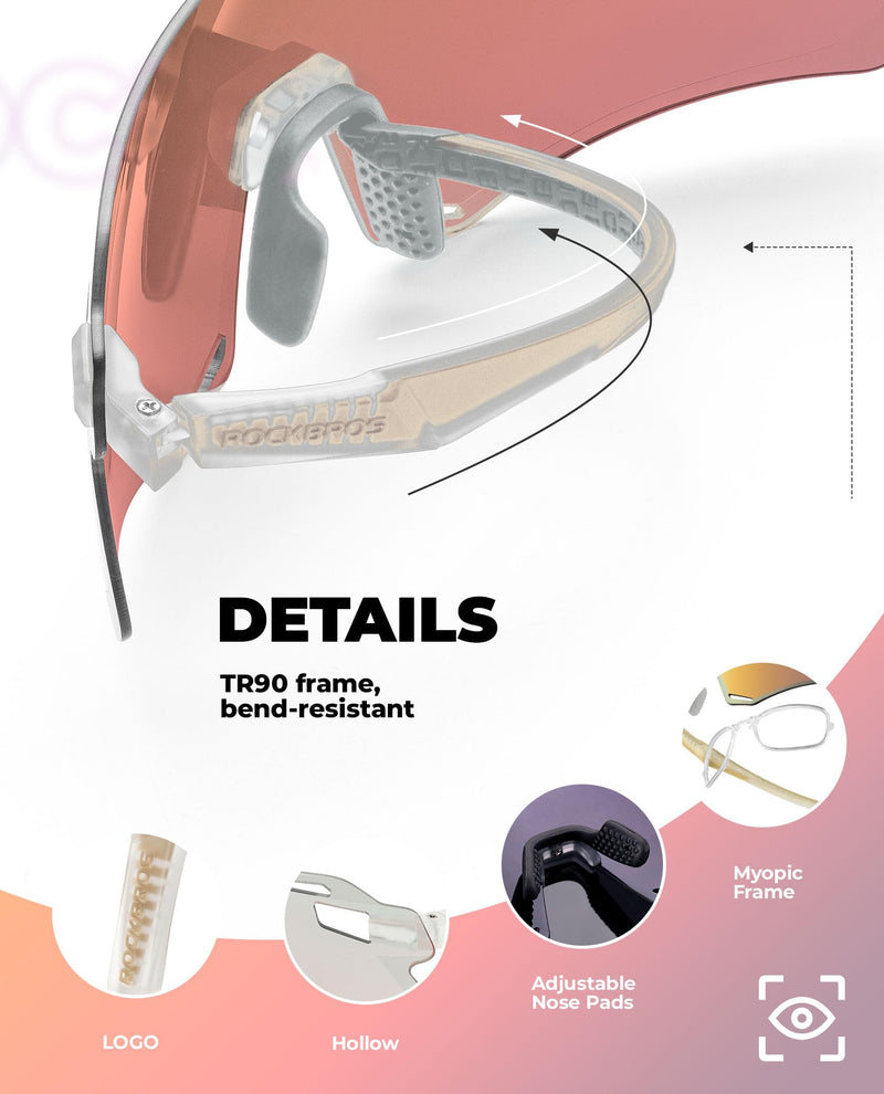 Load image into Gallery viewer, Men's TR90 Photochromic Cycling Sunglasses for MTB
