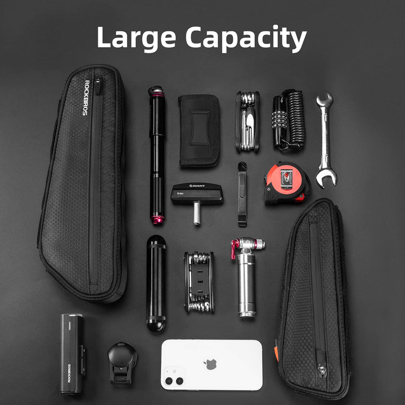 Load image into Gallery viewer, ROCKBROS Water-Resistant Triangle Bike Frame Saddle Bag Accessories for MTB Road Cycling
