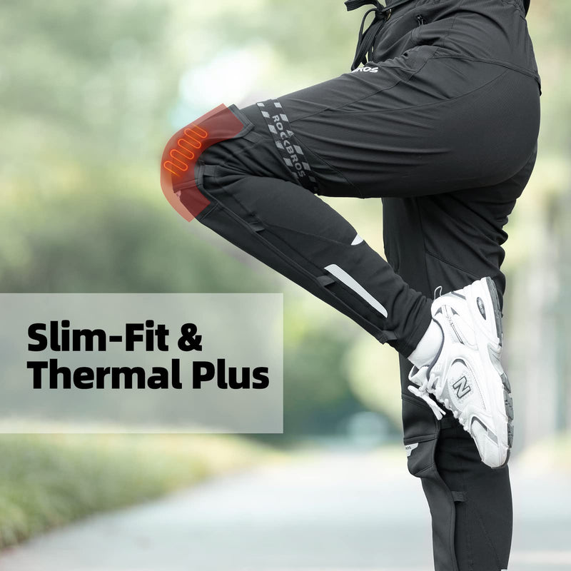 Load image into Gallery viewer, ROCKBROS Cycling Leg Warmers Thermal Fleece Windproof Compression Knee Sleeves for Men Women
