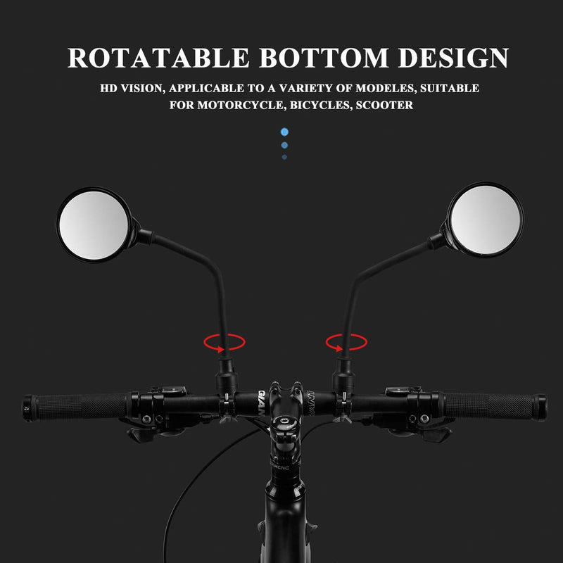 Load image into Gallery viewer, ROCKBROS 360° Adjustable HD Bike Mirror, Wide Angle Convex for Men Women
