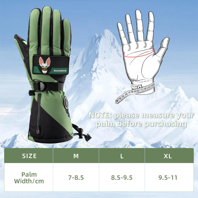 Load image into Gallery viewer, ROCKBROS Heated Gloves, Rechargeable Winter Touchscreen Hand Warmers for Men  Women
