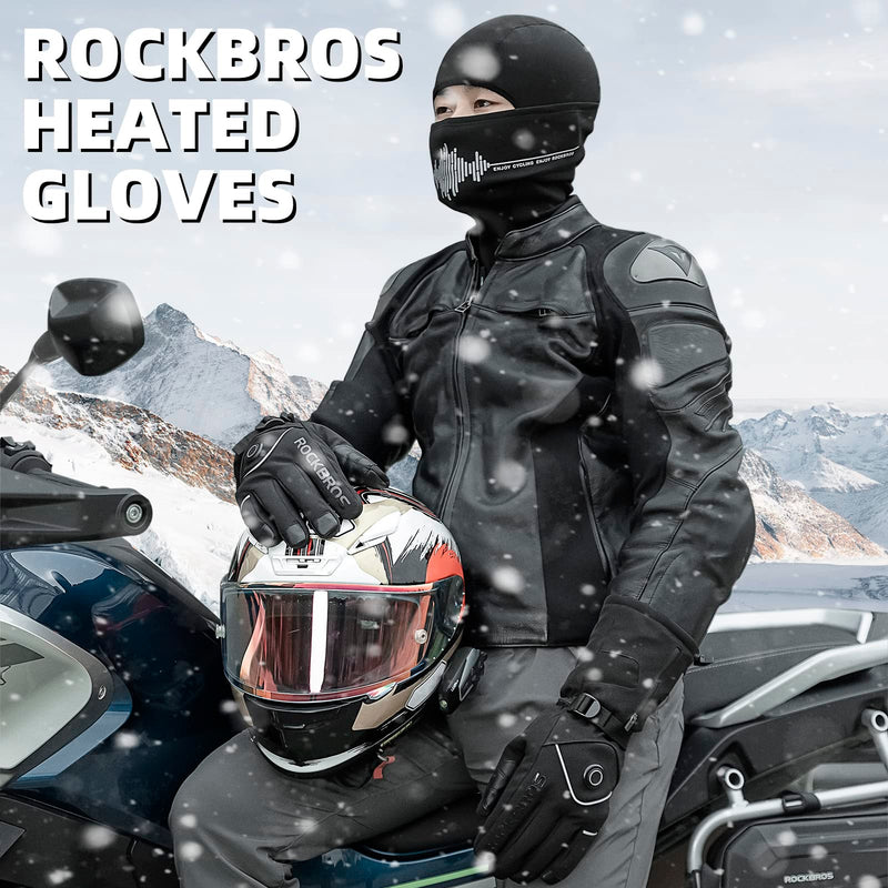 Load image into Gallery viewer, ROCKBROS Heated Gloves, Rechargeable Winter Touchscreen Gloves for Cycling, Skiing, Motorcycling
