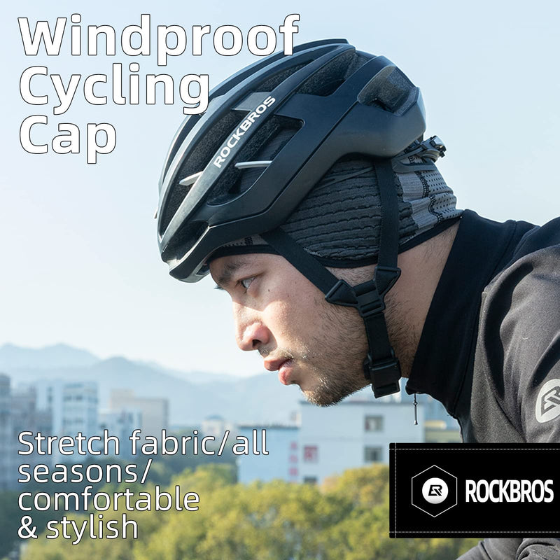 Load image into Gallery viewer, ROCKBROS Winter Cycling Skull Cap Thermal Helmet Liner with Earflaps for Men  Women
