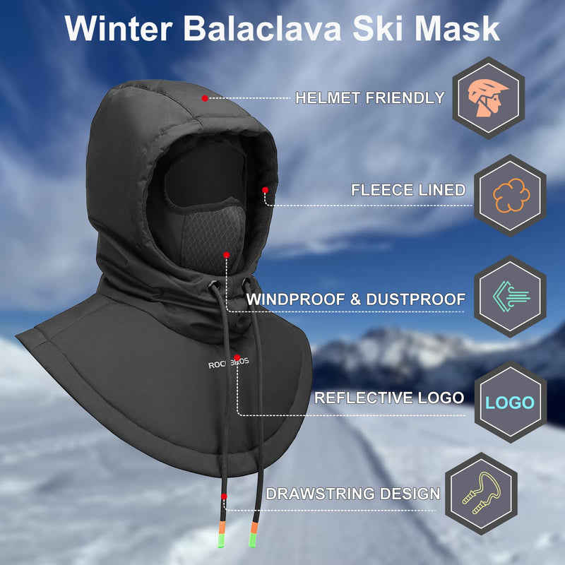 Load image into Gallery viewer, ROCKBROS Ski Mask for Men Women Winter Balaclava Ski Mack Thermal Fleece
