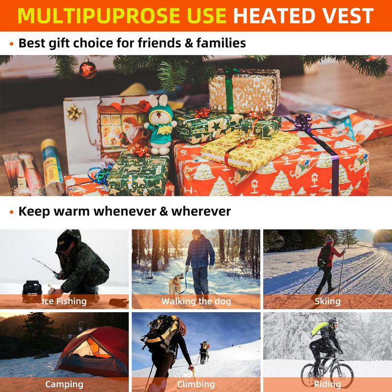 Load image into Gallery viewer, ROCKBROS Heated Vest – Fast Heating, 5 Zones, Unisex, Washable
