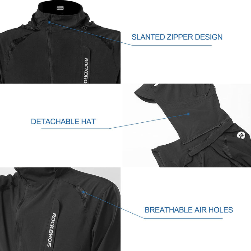 Load image into Gallery viewer, ROCKBROS Men's Windproof Cycling Jacket, Quick-Dry Lightweight Breathable MTB Jacket
