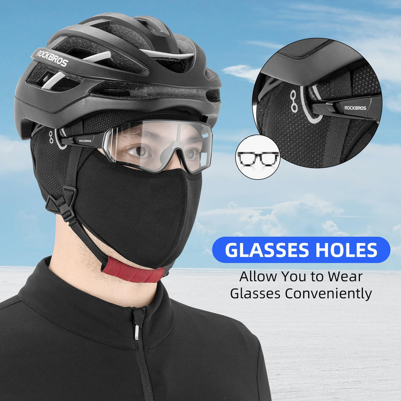 Load image into Gallery viewer, ROCKBROS Skull Cap Helmet Liner, Winter Thermal Cycling Hat with Glasses Holes, Beanie
