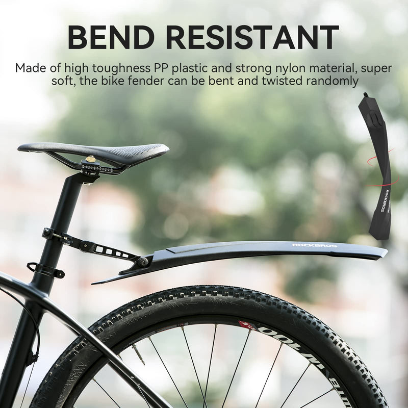 Load image into Gallery viewer, ROCKBROS Adjustable MTB Mud Guards Front &amp; Rear Splash Guard
