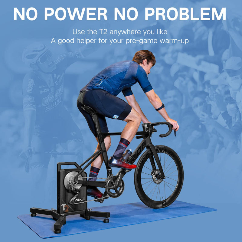 Load image into Gallery viewer, CYCPLUS T2 Indoor BLDC-Motor Drive Riding Smart Bike Trainer Compatible with Zwift APP
