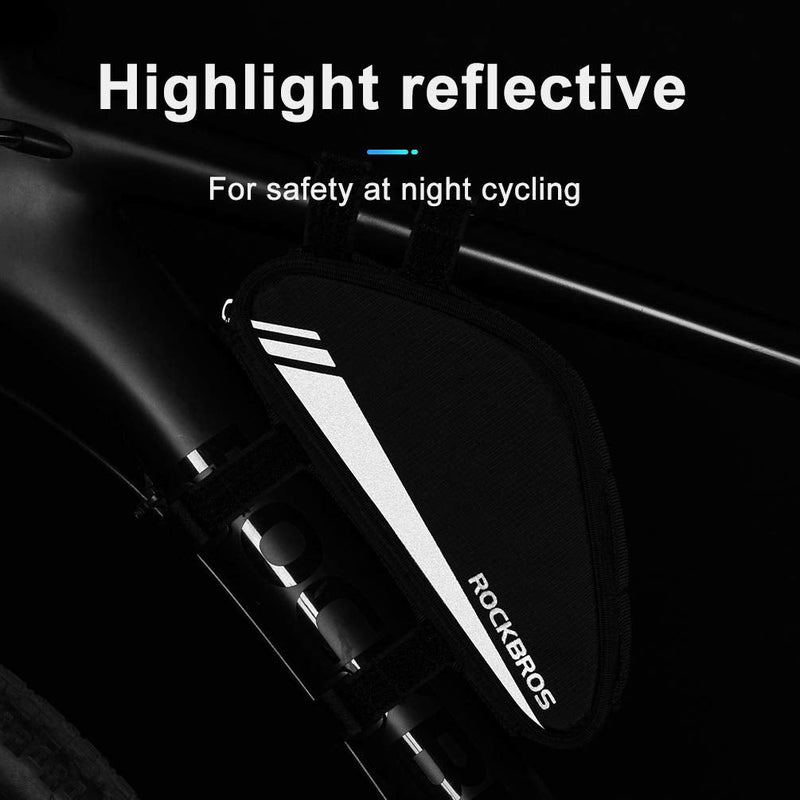 Load image into Gallery viewer, ROCKBROS Triangle Bike Frame Bag 0.7L Road &amp; Mountain Bike Storage Pouch
