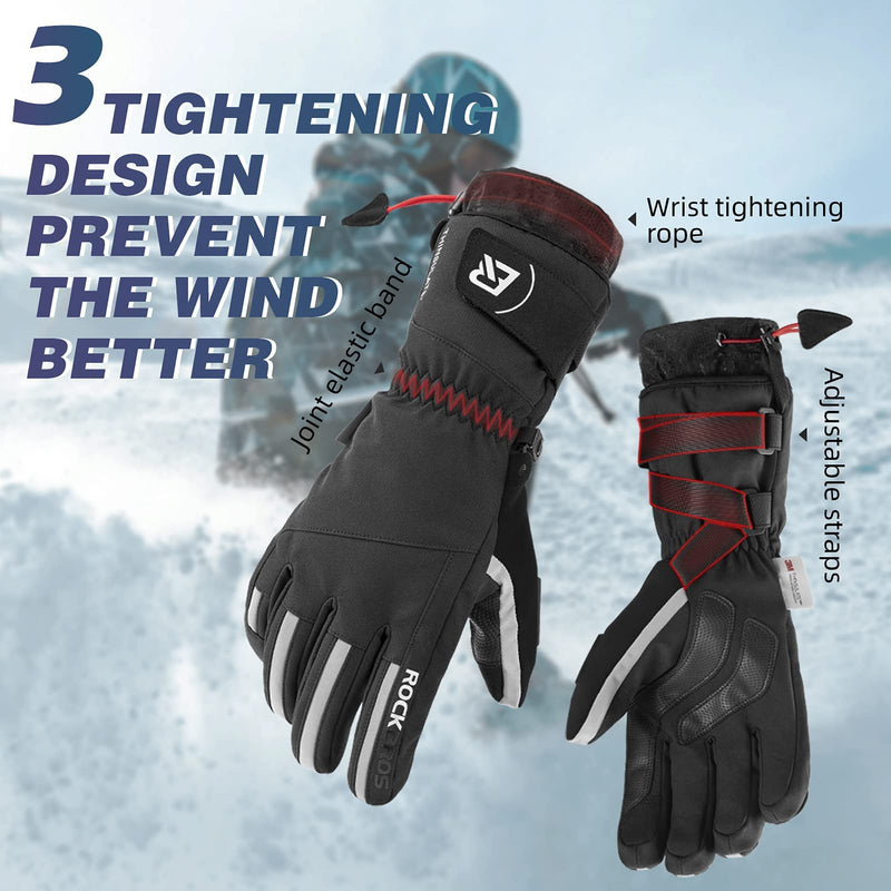 Load image into Gallery viewer, ROCKBROS Winter Ski Gloves Waterproof 3M Thinsulate Touch Screen Thermal Gloves for Men  Women
