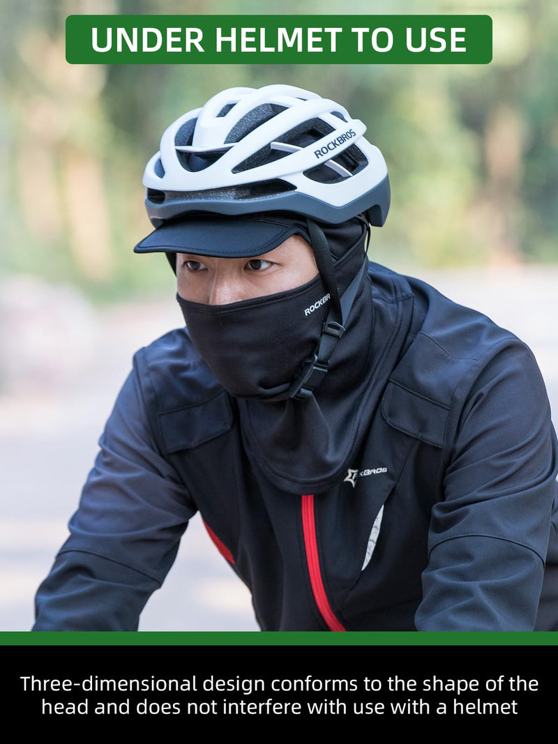 Load image into Gallery viewer, ROCKBROS Balaclava Thermal Full Face Ski Mask with Brim Windproof Neck Warmer
