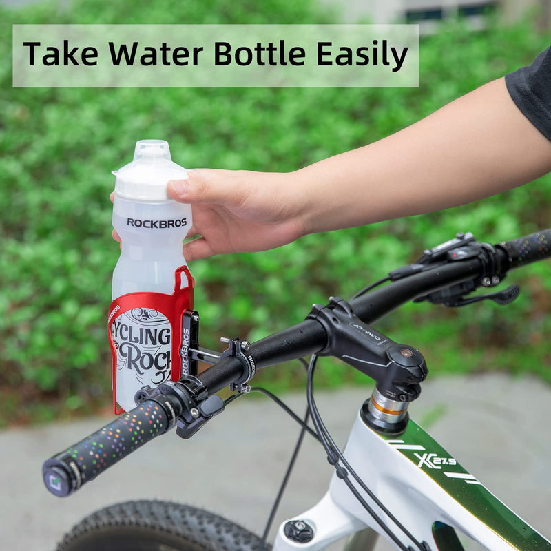 Load image into Gallery viewer, ROCKBROS 2-in-1 Bike Cup Holder Adjustable Bottle Cage for Handlebars &amp; Seat Post
