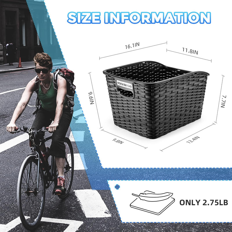 Load image into Gallery viewer, ROCKBROS Bike Basket Rear Durable 30L Lightweight Cargo Basket Easy to Install
