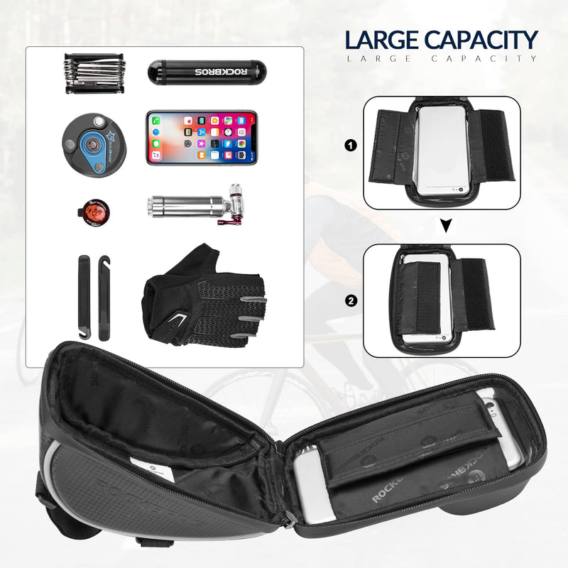 Load image into Gallery viewer, ROCKBROS Bike Front Frame HandlebarWaterproof Bag below 6.5"
