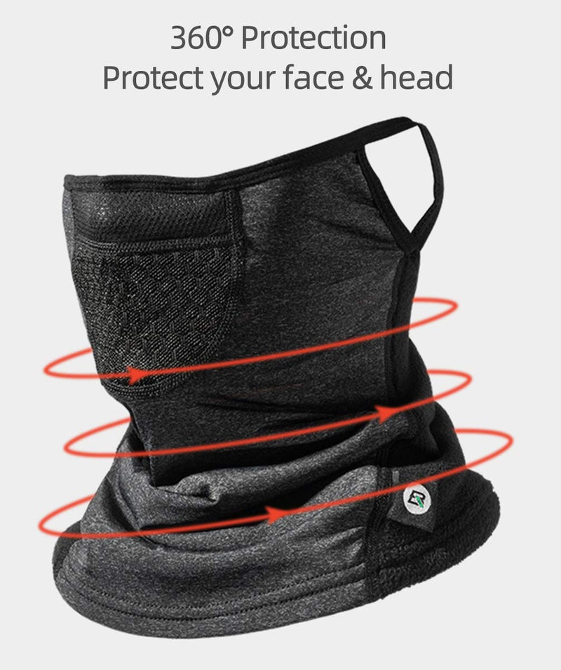 Load image into Gallery viewer, ROCKBROS Winter Neck Gaiter Warmer with Ear Loops Cold Weather
