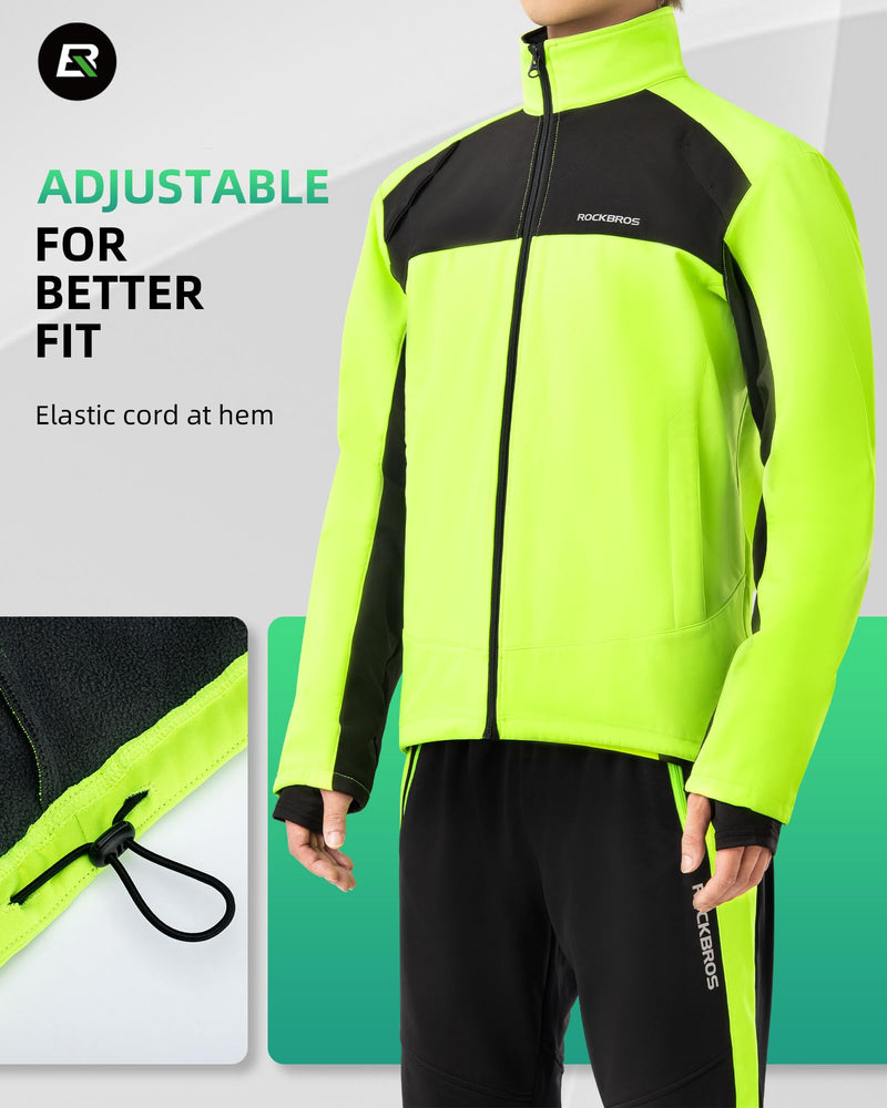 Load image into Gallery viewer, ROCKBROS Cycling Bike Winter Thermal Windproof Jackets for Men Cold Weather Hiking
