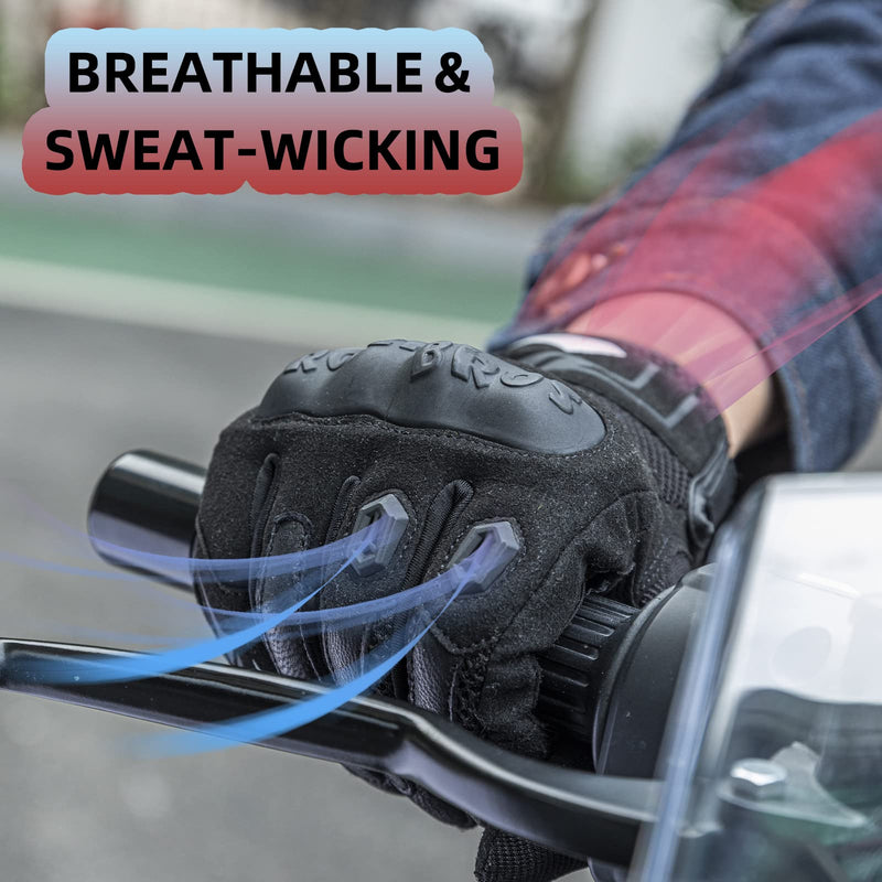 Load image into Gallery viewer, ROCKBROS Summer Motorcycle Gloves - Breathable, Touchscreen Hard Knuckle Gloves for Men Women
