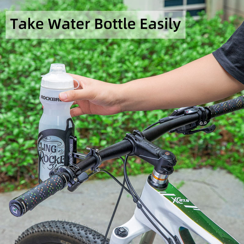 Load image into Gallery viewer, ROCKBROS 2-in-1 Bike Cup Holder Adjustable Bottle Cage for Handlebars &amp; Seat Post

