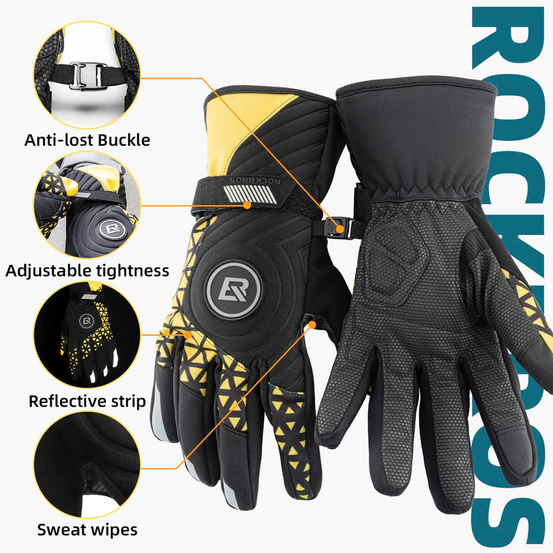 Load image into Gallery viewer, ROCKBROS Winter Thermal Cycling Warm Windproof Anti-Slip Gloves Touchscreen for Men Women
