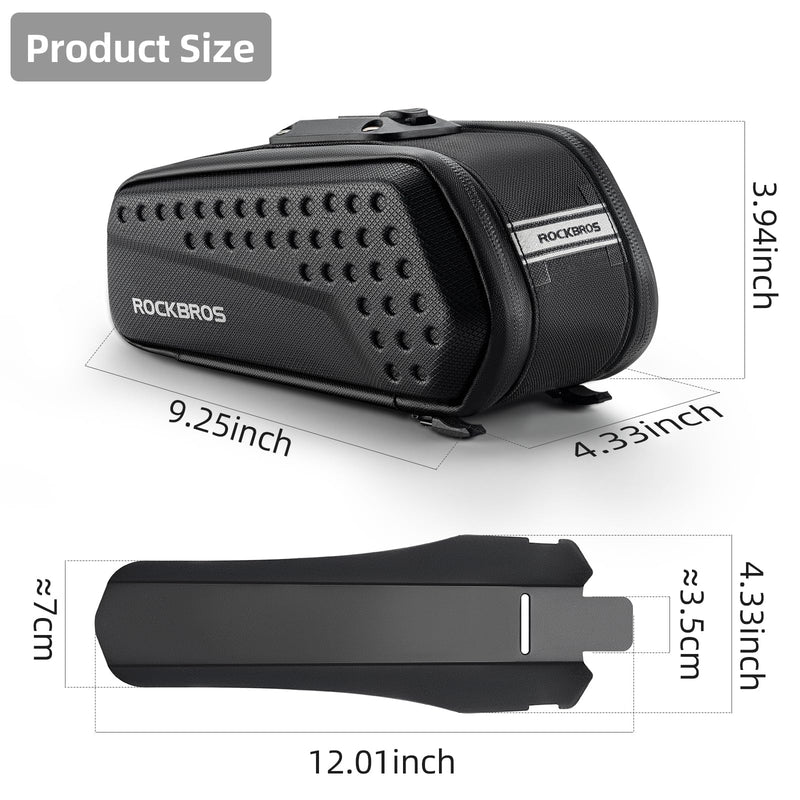Load image into Gallery viewer, ROCKBROS Bike 3D Saddle Bag Bike Seat Bag with Mudguard
