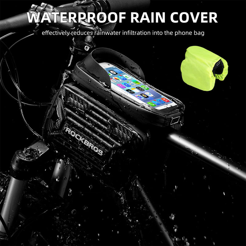Load image into Gallery viewer, ROCKBROS Bike  Waterproof Front Frame Pouch Top Tube Handlebar Bag Below 6.2”/5.8”
