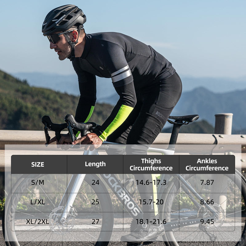 Load image into Gallery viewer, ROCKBROS Thermal Compression Leg Warmers for Men and Women, Full Leg Sleeves for Cycling
