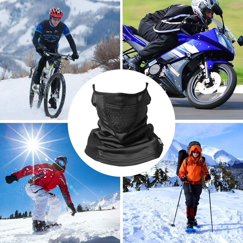 Load image into Gallery viewer, ROCKBROS Winter Neck Gaiter Warmer with Ear Loops Cold Weather
