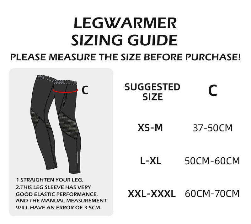 Load image into Gallery viewer, ROCKBROS Cycling Leg Warmers Thermal Long Leg Sleeves for Men Women Legwarmer
