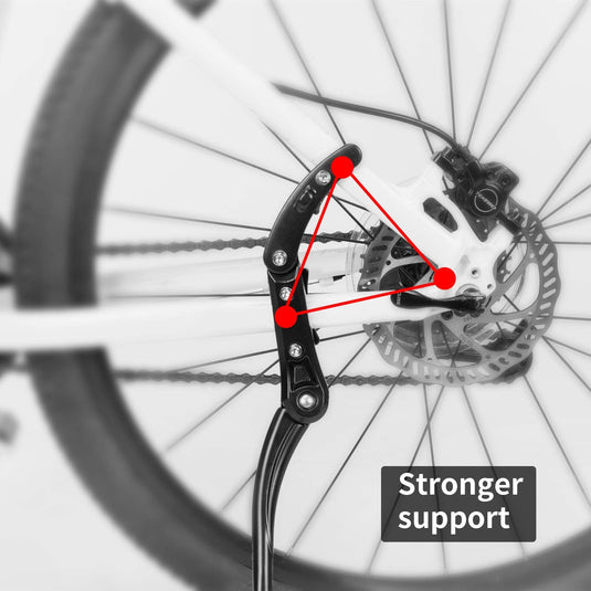 Heavy-Duty Side Kickstand for 24"-28" Mountain Bikes